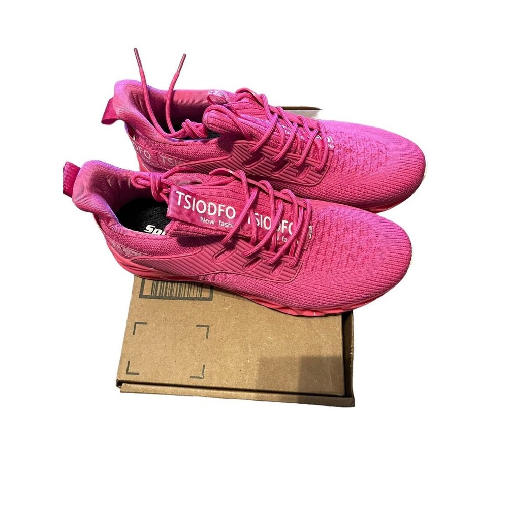 Ladies pink running tennis shoes‎ (44) 13.5  boxS750